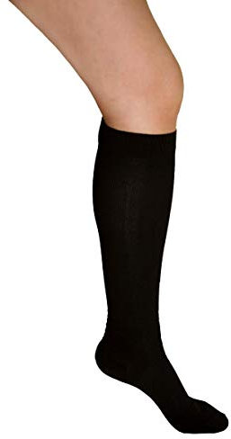 Hydas Stützstrumpf zur Thrombose Vorbeugung, schwarz, 1 Paar, Größe 39-41