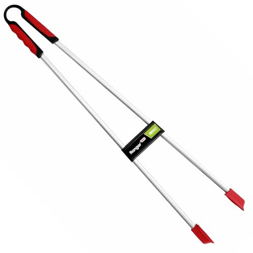 The Helping Hand Company Ranger MAX - Mango Recto, Color Rojo y Plateado, 35 Pulgadas