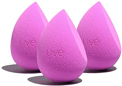 Makeup Blender Sponge Set, Streak Free Application of Liquid, Powder & Cream Foundation, Professional Complexion Blending Tool, Cruelty Free, Vegan, Latex Free, Pack of 3 Helio