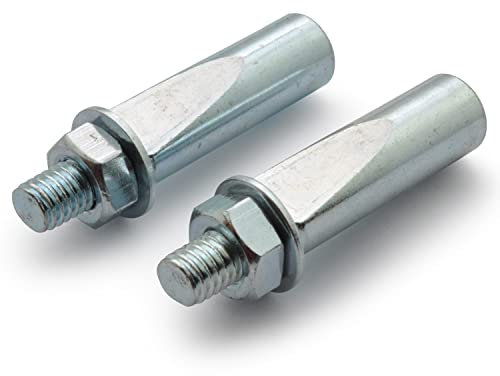 Easyboost 2X Kurbelkeil Ø9,5 x 42mm Tretkurbel Pedal Pedalarm für Oldtimer-Fahrrad Mofa Moped Tretlager Stahl Verzinkt