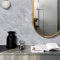12 Sheets Grey Marble Tile Stickers, AMOYUN Stick on Tiles 15x30cm Peel and Stick Backsplash PVC Waterproof Oilproof Self Adhesive for Kitchen Bathroom Home Decor DIY