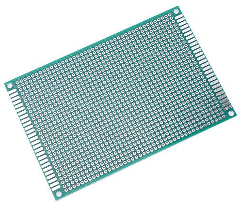 10-teilige Leiterplatte, 8 X 12 Cm Doppelseitige Leiterplatte Prototyp Verzinntes Steckbrett-Kit, für DIY-Lötprojekt