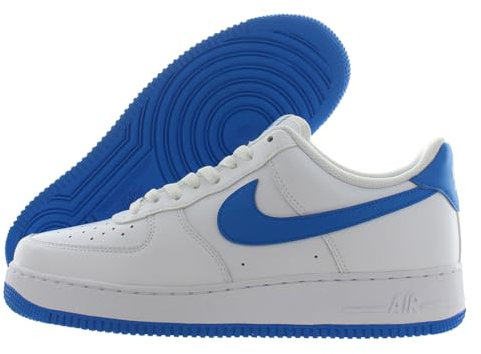 Nike Herren AIR Force 1 '07 Sneaker, White Photo Blue White, 43 EU