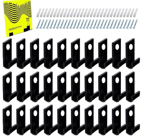 Schallplattenregal-Wandhalterung, Schallplattenhalter, Wandhalterung, 30 Stück Acryl-Schallplattenregale, Schallplatten-Aufbewahrung, Wandhalterung, Schallplatten-Wandständer,