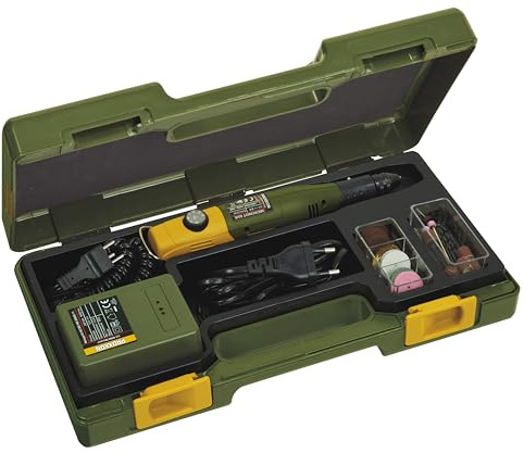 PROXXON MICROMOT 60/EF Multifunktionswerkzeug-Set, 40 W, Schleifer, Bohrmaschine & Fräse, 5.000–20.000 U/min, 43 Zubehörteile, Netzgerät & Koffer