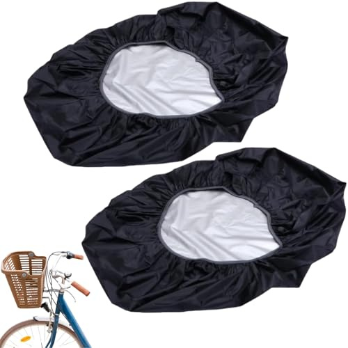 Housse de Pluie pour Paniers de Vélo,Housse Panier Vélo Imperméable,Housse de Panier Vélo,Couverture Housse de Pluie Panier pour Bicyclette,Housse Protection pour Panier de Vélo étanche