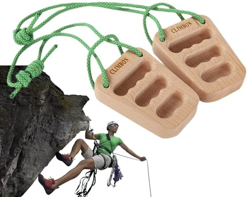 Colgilla: 2 Rock Klättring Hangboard, Grepp Trägrepp | Robust Klättring Håller För Klättrare, Inomhusträning, Greppbräda, Greppbräda, Övning