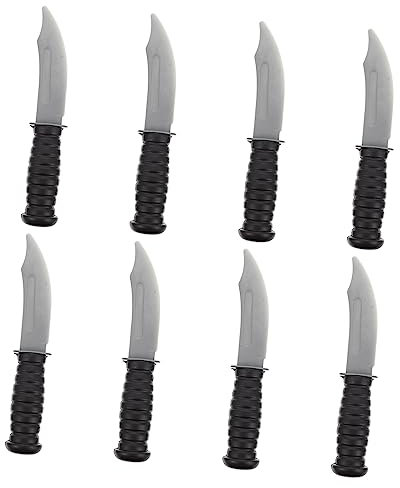 HONITANO 8 pièces Couteaux Plastique Imitation pour Garçon Fille Accessoires de Décoration Halloween et Prop de Performance Tricky pour Fête