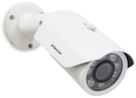 Evtevision 5MP Caméra de Surveillance (Quadbrid 4-in-1 HD-CVI/TVI/AHD/960H Analog CVBS),Caméras Bullet IR Vision Nocturne 130ft, Objectif 2.7-13.5mm Vidéo Surveillance IP67 Intérieur Extérieur
