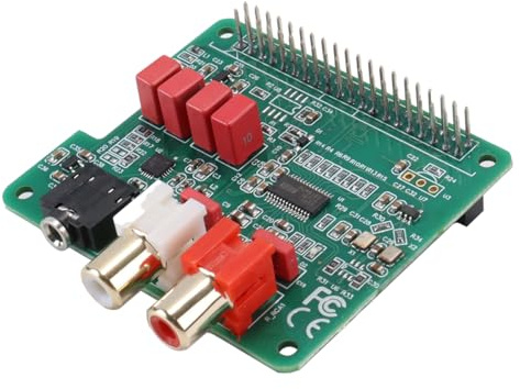 Riven HiFi DAC HAT PCM5122 384 kHz 32bit ljudkort 40 stift för Pi 5 4 3B Zero 3,5 mm utgång volym