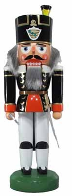 Nötknäppare Bergmann svart 35 cm ny nötknäppare trä figur Erzgebirge