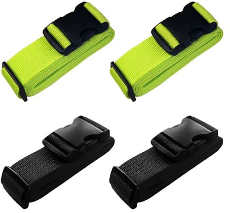 ZGWAUYYDS 4 Stück Gepäckgurt Einstellbare,Koffer Kofferband Gepäckband