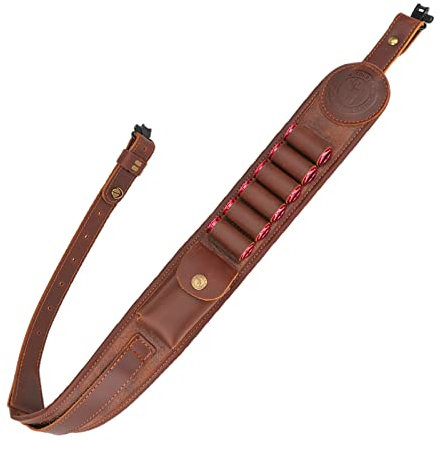 Tourbon Shotgun Kartuschenhalter, 12/16 Gauge, Munitionsgürtel, Jagdpistolenschlinge, mit Drehgelenk