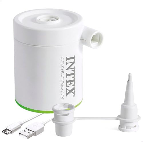 Intex Quickfill USB200R Air Pump, Size: 8cm x 7cm x 8cm (66637)