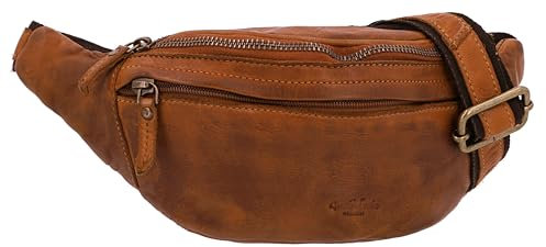 Gusti Gürteltasche Leder Spencer I Bauchtasche Leder Damen & Herren I Hochwertige Hüfttasche Herren & Damen aus Echtleder mit verstellbarem Gurt