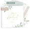 mintkind® Gästebuch Hochzeit zum Ausfüllen Greenery inkl. 4 Stickerbögen | 84 Seiten mit Fragen für die Gäste | Hochzeitsgeschenke für Brautpaar als Hochzeit Deko | Goldene Hochzeit Silber Hochzeit