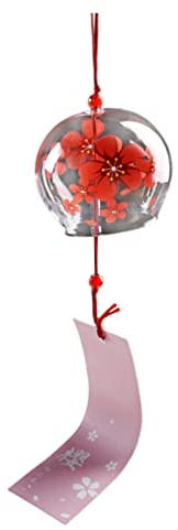 Streysisl Campanas de viento japonesas, campanas de viento japonesas, campanas de viento japonesas para interiores y exteriores, campana de jardín, colgante hecho a mano como decoración del hogar,