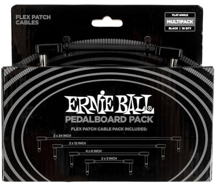 Ernie Ball Flex Patchkabels Pedalboard Multi-Pack - Zwart