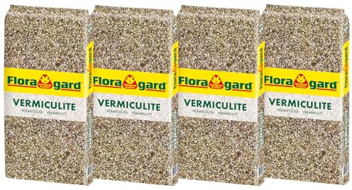 Floragard Vermiculite 1-2 mm, Amélioration Tout-en-Un pour Votre Jardin - 4x5l