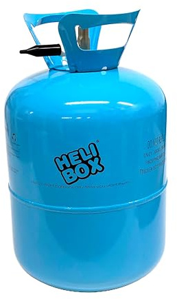 Helibox Helium Balloon Gas Cylinder – Disposable Helium Tank, Fills Up To 50 9 Latex Balloons