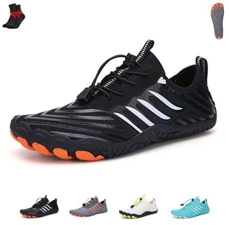Scarpe da Messa a Terra con Rame, Leggere e Antiscivolo, Ortopediche for Esterni, Calzature Sportive a Piedi Nudi for Uomini e Donne(Black-a,47 EU)