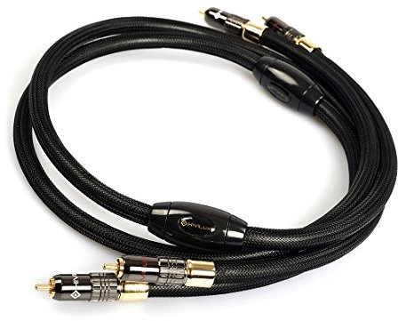 HiViLux highend Referenz HIFI NF – Cavo RCA, OCC/SCC, diametro di 14 mm per Par Stereo, 2 canali) 1,0 m par