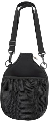 QLECXZI Borsa per racchetta da pickleball, resistente all'acqua, in neoprene, con tracolla regolabile, soluzione di stoccaggio per gli appassionati di sport con racchetta