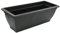 Rammento 2-Pack 60cm Long Plastic Planter Troughs, Black | Window Box Plant Pots for Garden | Durable Weather-Resistant Patio Pots, Balcony Planters | Lightweight Flower Pots for Outdoor, Herb Troughs