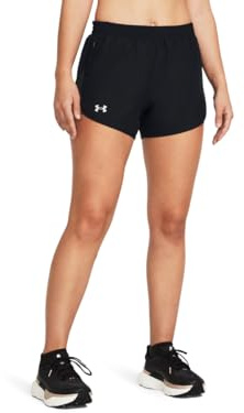 Under Armour Womens Fly by Shorts, (001) Black/Black/Reflective, Medium