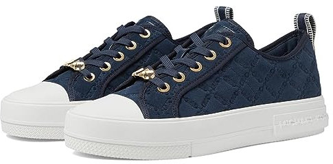 MICHAEL KORS Damen Evy LACE UP Sneaker, Navy, 38 EU