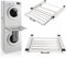 Gekufa Stacking Kit for Washer and Dryer, Stacking Kits with Sliding Shelf for Washing Machine and Tumble Dryer Stacking Shelf with Ratchet Ropes