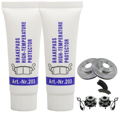 2pcs Silicone Grease for Cars,High Temperature Brake Grease,Lubricant Plumbers Grease,Brake Grease Paste,Silicone Grease for O-Rings,Multi-Purpose Grease,Clear Eliminats Squeaking,Against Galling,30g