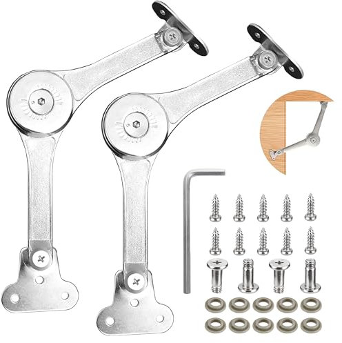 TOOINKCV 2 PiezasBisagra de Soporte de Tapa Elevación, Bisagra Plegable, Bisagra Abatible de Soporte de Tapa de 75/90/110 Grados para Puerta de Armario de Cocina Puerta de Gabinete Muebles