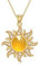 ROMANTICWORK Sonne Kette 925 Sterling Silber Sonne Anhänger Halskette Sonne Schmuck Geschenke für Damen