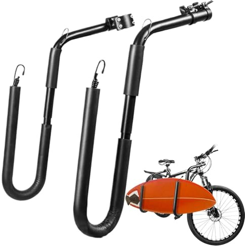 Surfboard Bikes Rack - Bicycles Surfboard Rack, Removal Safe Driving Surfboard Racks | Easy Installation Bicycles Surfboard Racks for Both Shortboard and Longboard Surfboards, (15.75x7.87x2.76 Inches)