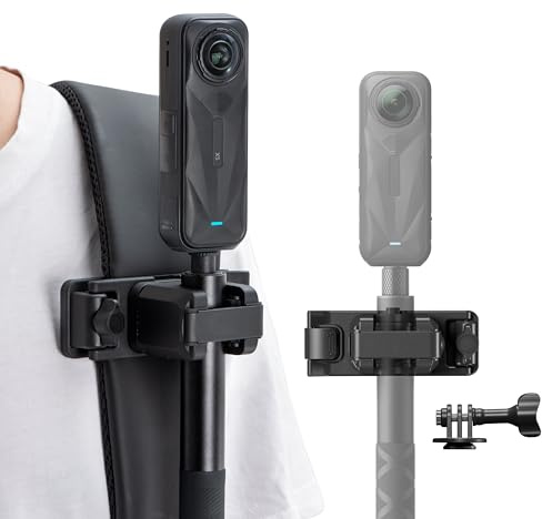 STARTRC VCR selfiepinne hölster ryggsäck remklämma montering för Insta 360 X5 X4 Go Ultra ACE Pro 2 justerbar snabbfrigöring för pro Hero 13 12 Max 2 för DJI osmo Nano Action 5 kameratillbehör