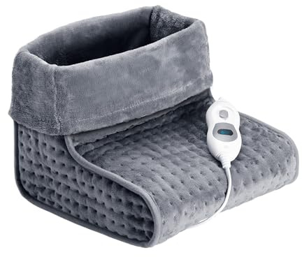 Foot Warmer - Scaldapiedi Elettrico - Lavabile In Lavatrice - Fodera In Pile - Riscaldamento Elettrico Dei Piedi Con 3 Intensità - Protezione Dal Surriscaldamento