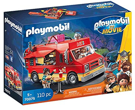 Playmobil 70075 THE Movie Del's Food Truck, For Children Ages 5+, Fun Imaginative Role-Play, PlaySets Suitable for Children Ages 4+
