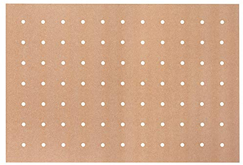 Platte für DICTUM Multifunktionstisch PRO, Lochmuster 77, MDF braun