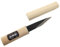 Ikeuti Couteau Artisanal Kiridashi Katana Lame Carbone Menuiserie Ebénisterie Bois- Forgé Main au Japon (Noire, 120 mm)