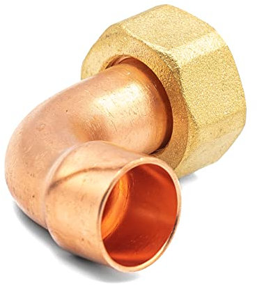 Raccordo Smontabile Orientabile a Saldare ad Angolo per Tubo in Rame (18 x 1/2)