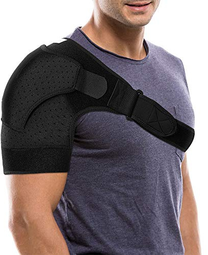 Justerbart axelbandage stöd axelstöd, återhämtning sportskador artritiska axlar skadeförebyggande för vänster/höger, axel, män kvinnor