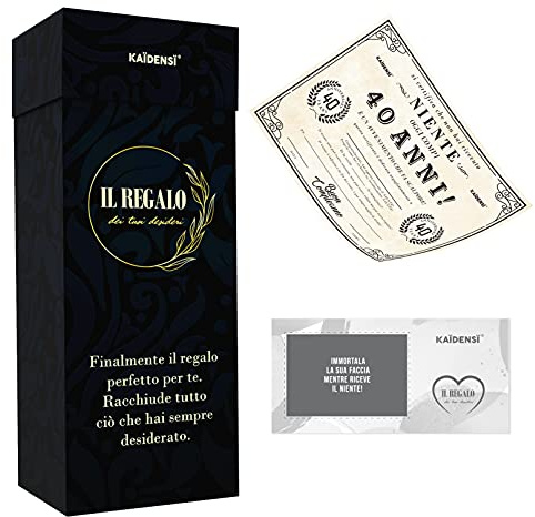 Idea Regalo Scherzo Il Niente – Versione Compleanno 40 Anni - Idee Regali Divertenti Uomo Donna - Scherzi Gadget Originali Per Lui e Lei