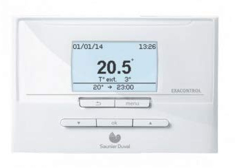 Thermostat d'Ambiance Filaire Modulant MIPro avec sonde extérieure Saunier Duval