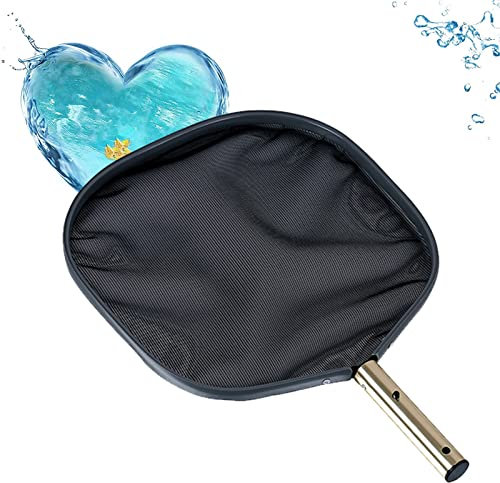 SRHIMEOS Pool Kescher, Poolkescher Standard Oberflächenkescher feinmaschig Poolzubehör für die Poolreinigung für Spas, Teiche, Aquarium, Gartenteich(Ohne Teleskopstange)