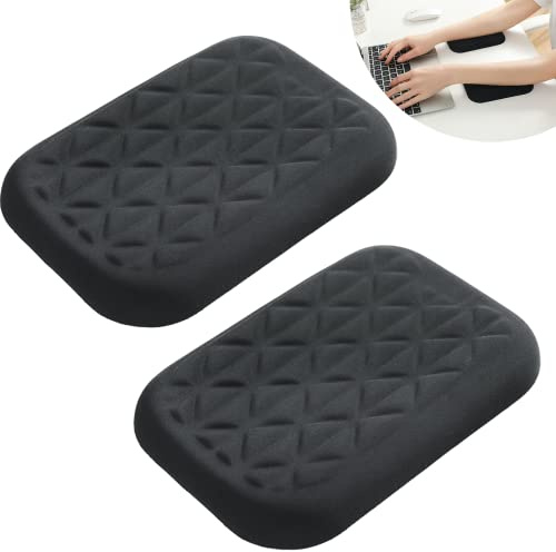 Ergonomisk handleds- och armbågsdyna för skrivbord (2, svart, 16 x 11 cm)
