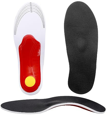 WLLHYF Alivio de fascitis plantar, soporte de arco, plantillas para pies planos, soporte de arco alto, dolor de talón, absorción de impactos, plantillas cómodas, talla M
