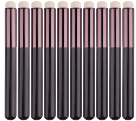 Pinceau à lèvres | Brosse anti-cernes à poils souples à tête ronde - Pinceau de maquillage pour lèvres 10 pièces, applicateur de rouge à lèvres multifonctionnel pour correcteur de rouge à