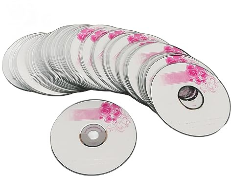 Jectse CD R Blank Discs, 52X 730MB Recordable Discs for Data and Music, with Protective Case, Recordable Media Blank CDs for Video Camera (50PCS), Jectsek3tnzo02g8-12