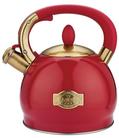 2.8L Flötenkessel Wasserkessel für Induktion, Edelstahl-Teekessel für alle Herdarten